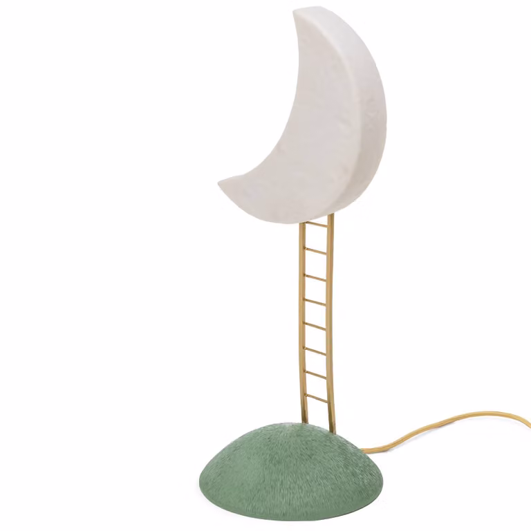 SELETTI Lampada LED da tavolo My Secret Place, Bianco / Opale, Soggiorno / Sala da pranzo, Plastica, Design, Lampada da tavolo
