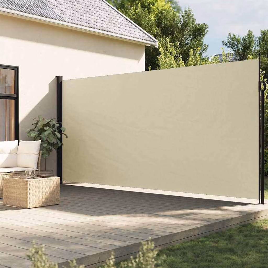 vidaXL Tenda da Sole Laterale Retrattile Beige L: 300 cm, H: 200 cm
