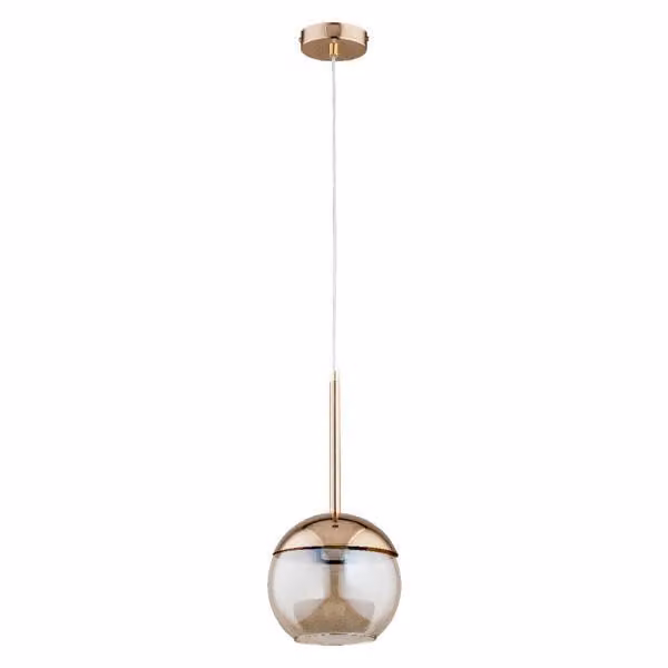 Lampada a sospensione Alfa VOLDA, moderna sfera dorata E14 60824