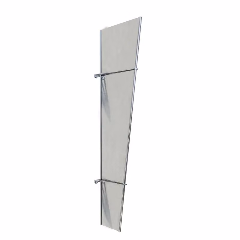 Pensilina a parete Palram Mercure in policarbonato e alluminio disponibile in nero o grigio – 2