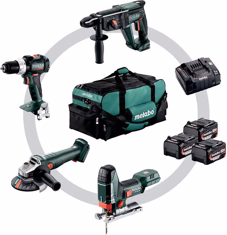 Metabo Combo Set 4.3 Akku-Maschinen im Set 18V (Maschinenset in Tasche)