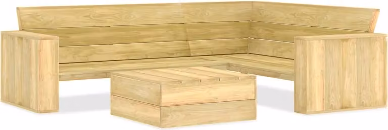 Maison Exclusive - Set da giardino a 2 pezzi in legno di pino trattato