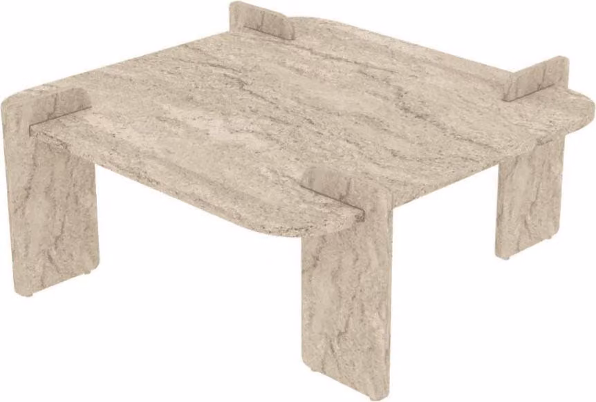 Calicosy - Tavolo da salotto con bordi arrotondati L90 cm NOMA