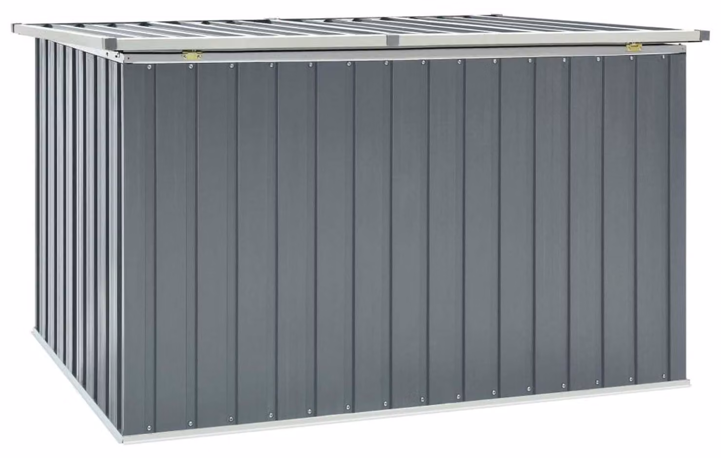 Contenitore per esterni, dimensioni 171 x 99 x 93 cm, grigio, realizzato in acciaio zincato e plastica
