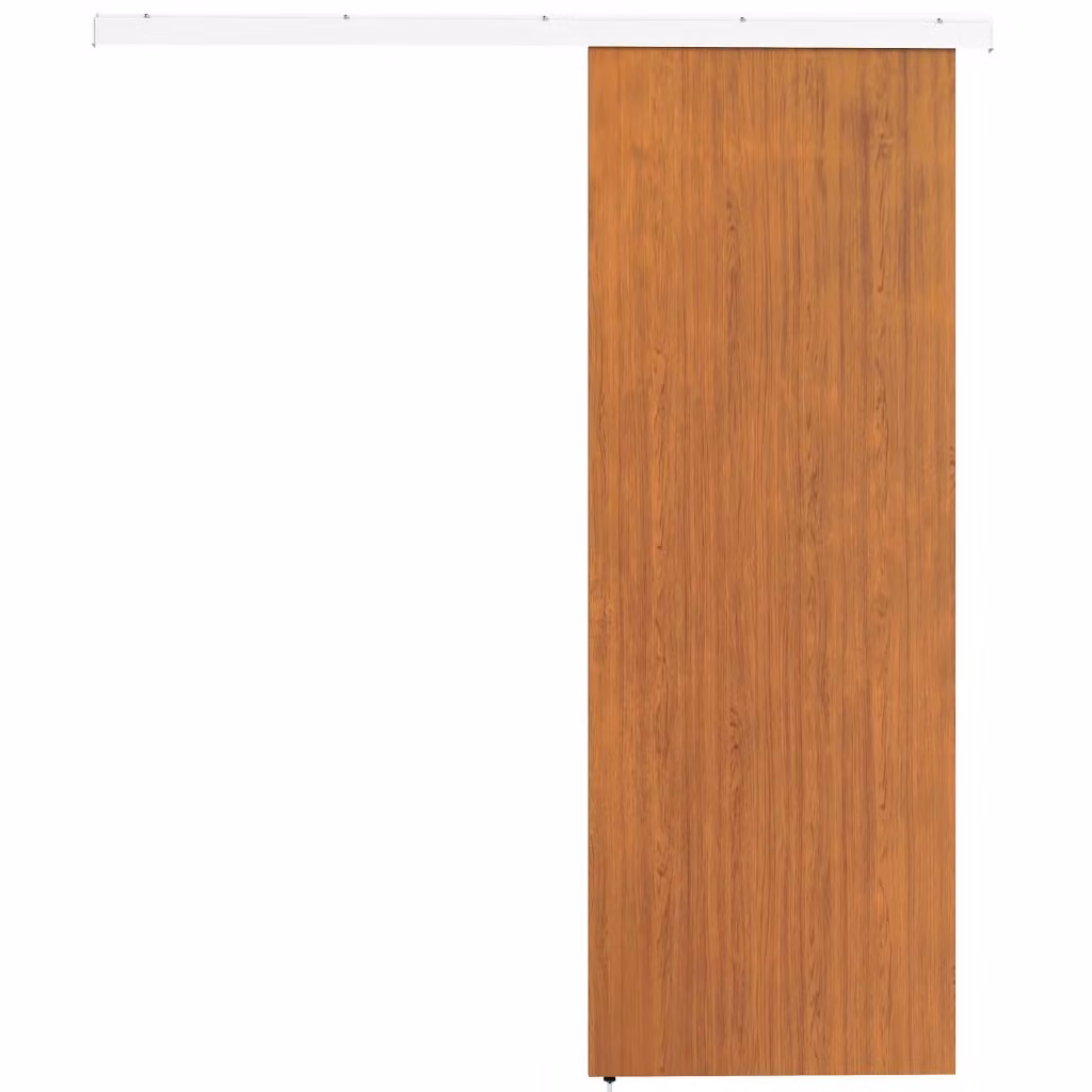 Porta Scorrevole per Armadio Design In in Effetto Legno Marrone con Binario in Alluminio Argento L: 75 cm, H: 210 cm – 2
