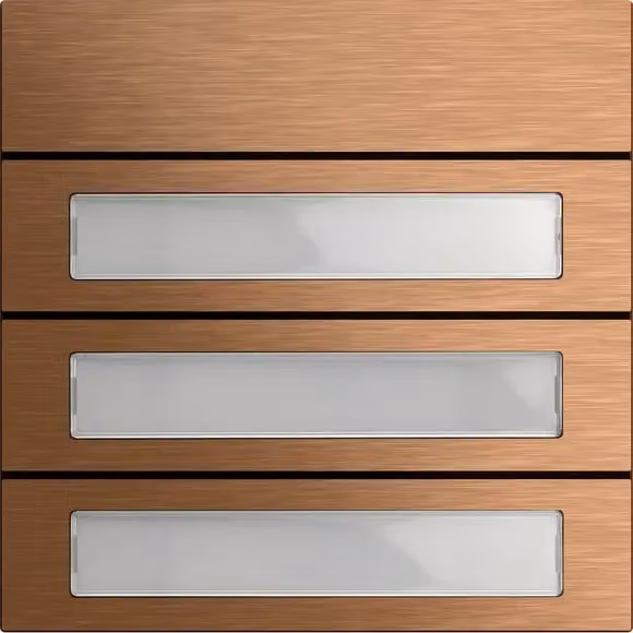 GIRA System 106, modulo pulsante di chiamata, bronzo, GIRA, metallo, IP54, -25 - 70 °C