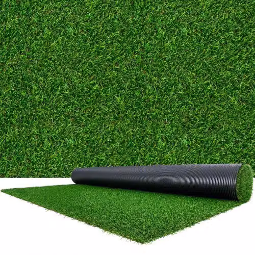 Tappeto in Erba Artificiale VEVOR Verde con Fori di Drenaggio, L 457,2 cm x P 213,36 cm, Altezza Pelo 3,5 cm