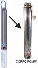 Corpo Pompa per Elettropompa Sommersa da 4 Mono e Trifase 1,10 kW Lowara