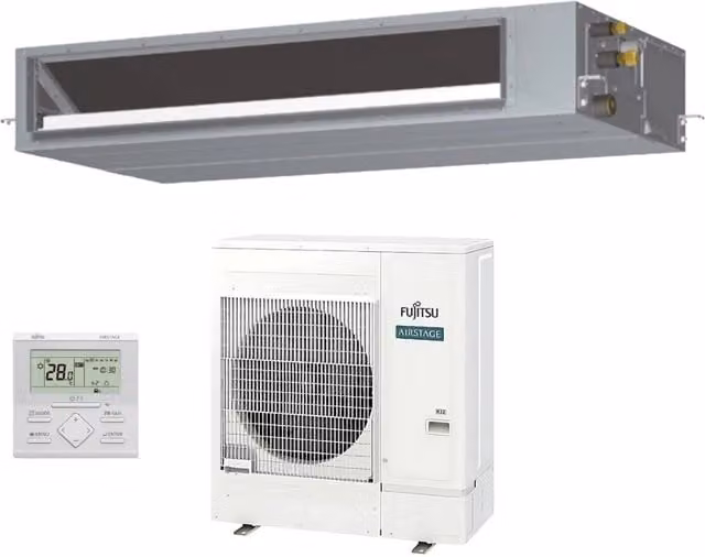 Condizionatore Canalizzabile Fujitsu Serie KMTAP 36000 Btu ARXH36KMTAP R-32 Bianco con Wi-Fi e Controllo via App Classe Energetica A++