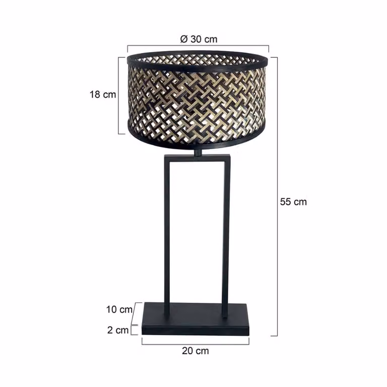 Steinhauer Lampada da tavolo Stang, Nero, Soggiorno / Sala da pranzo, Metallo, Lampada da tavolo