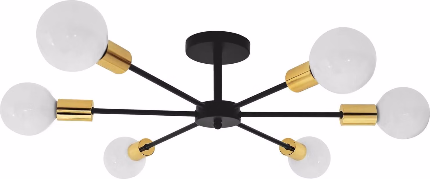 Lampada da Soffitto tooLight App501-6C Black Gold