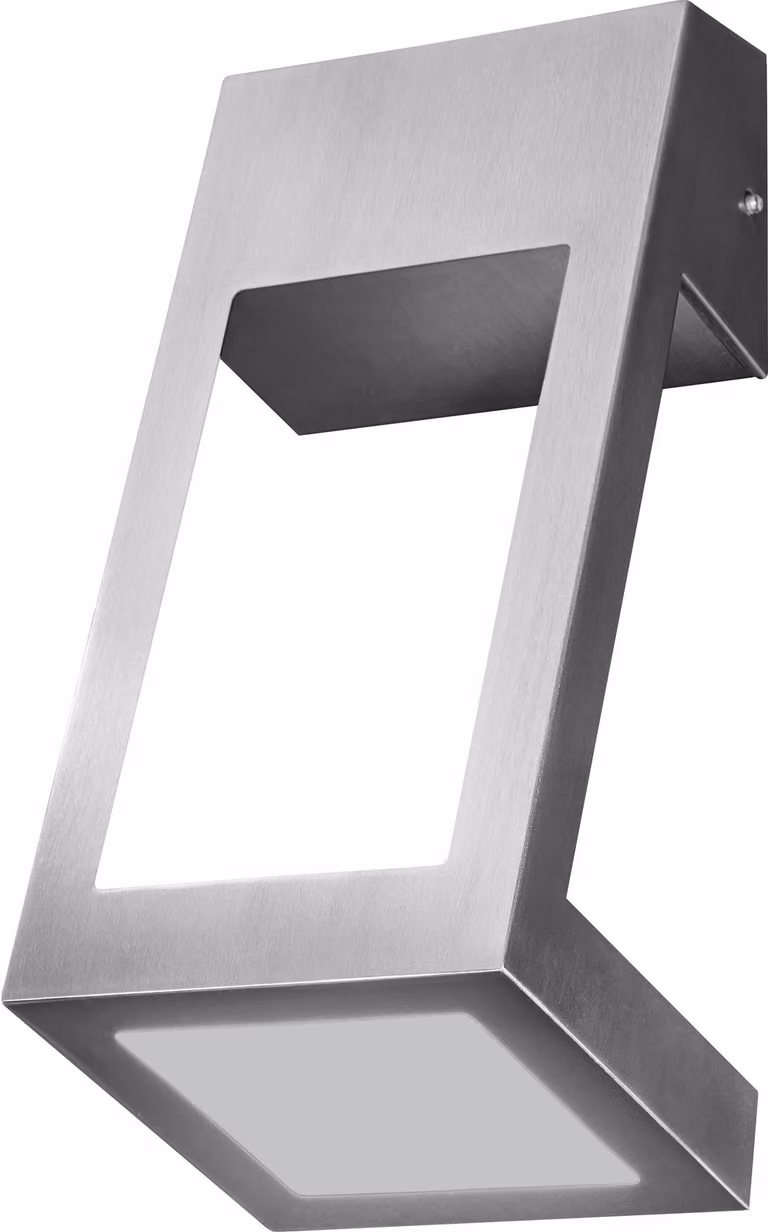 LEDVANCE Lampada da parete e soffitto a LED, luce di design con ottica angolare per esterni, bianco caldo (3000K), acciaio inox, 7W, ENDURA STYLE EDGE WALL UPDOWN
