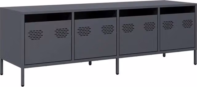 Mobile TV | Armadietto TV | Mobile Porta TV Antracite 135x39x43,5 cm Acciaio Laminato a Freddo