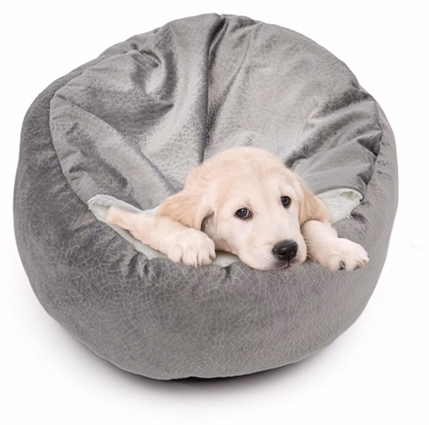 Cuccia per cani lavabile con coperta - Forma rotonda e antiscivolo