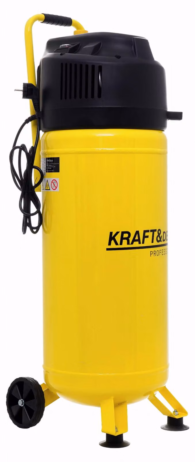 KRAFT&DELE | Compressore senza olio, 50 l, 10 bar, riduttore di pressione, manometro, senza olio