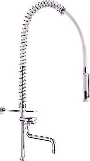 Lavastoviglie Delabie + HB433000 senza braccio, scarico telescopico + tubo montante corto