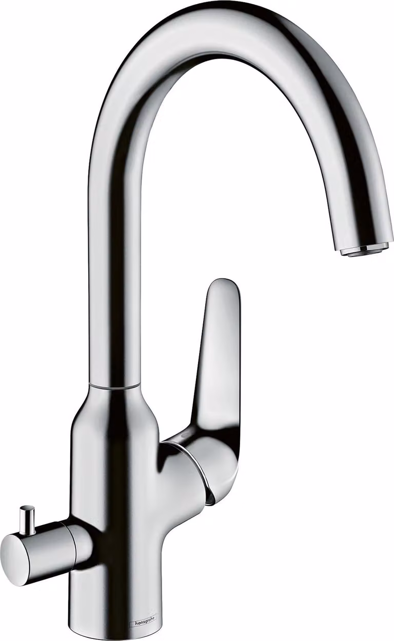 hansgrohe Focus M42 mitigeur monocommande de cuisine M42 220, robinet d'arrêt de l'appareil, 1 jet, chromé, 71803000, 71803000
