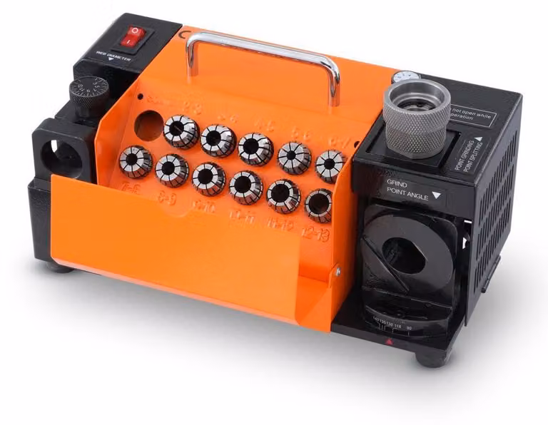 Affilatrice per punte da trapano, con regolazione precisa – Potenza: 120 W – Diametro massimo della punta: 3-13 mm – Velocità: 4500 RPM – Corpo in acciaio