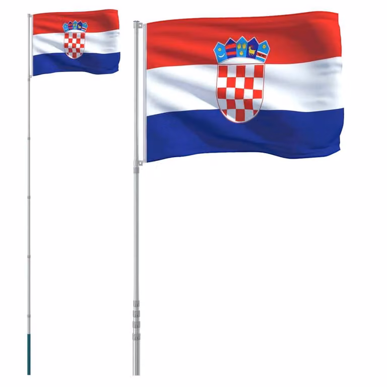 Asta e Bandiera Croazia 5,5 m Alluminio