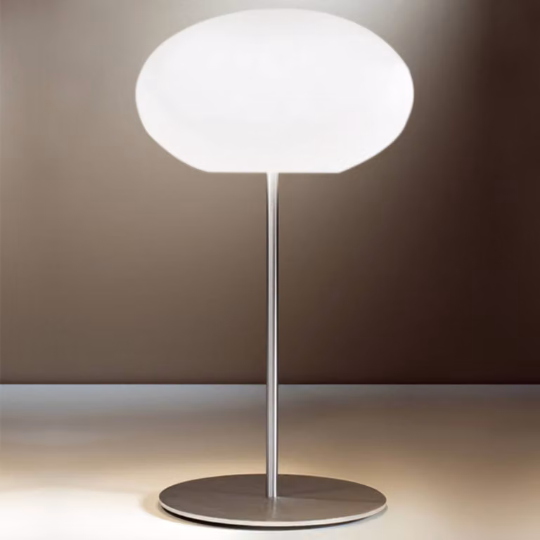 Casablanca Lampada da tavolo Aih, Bianco / Opale, Soggiorno / Sala da pranzo, Vetro, Moderno, Lampada da tavolo