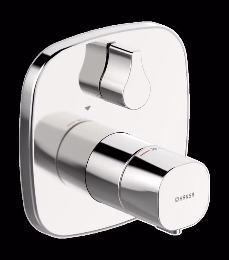 HANSA HANSALIVING Mitigeur de bain et douche, set de finition/thermostat, sans dispositif de sécurité, 81149572, 81149572