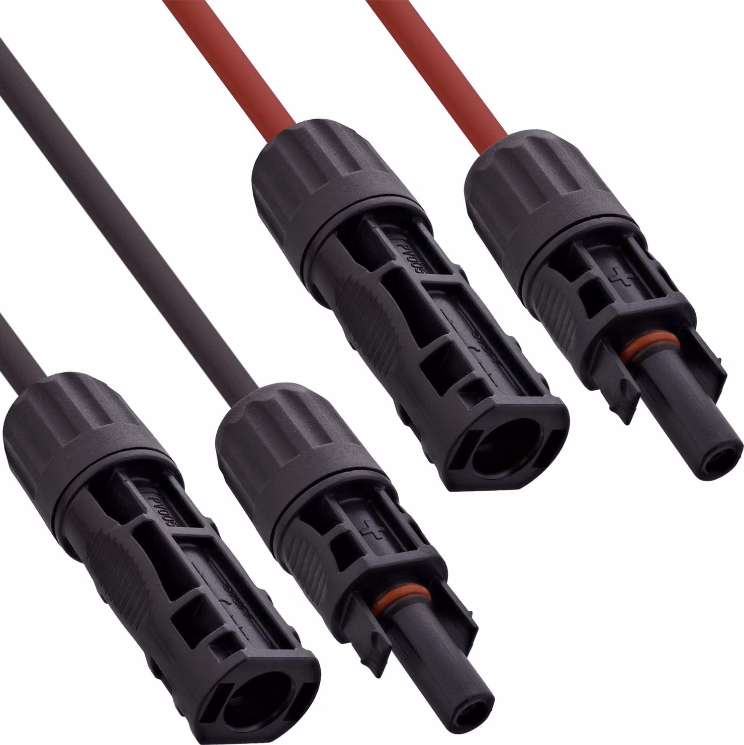 Set di prolunghe InLine® Solar con spina solare 6mm² nero/rosso 1,5m