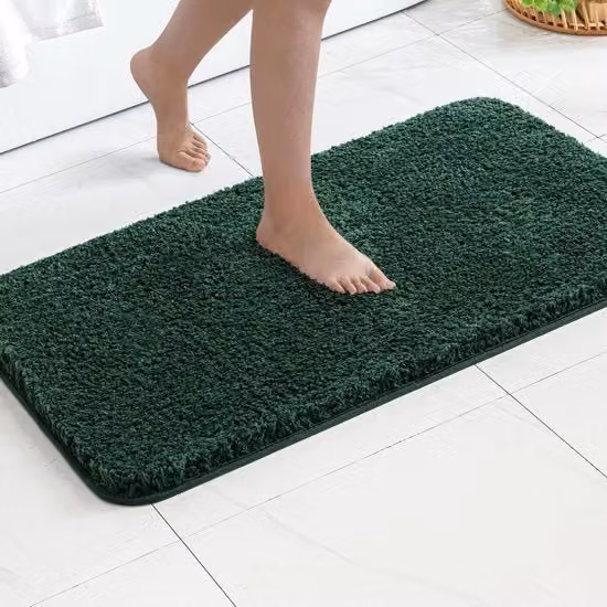 Matrice antiscivolo per bagno e camera da letto - Verde scuro - 50 x 80 cm