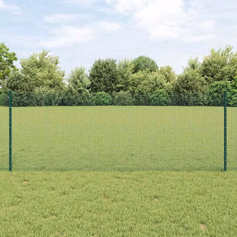 Recinzione in filo metallico saldato, modello "Exclusive", con pali, altezza 50 x 0,8 metri, colore verde