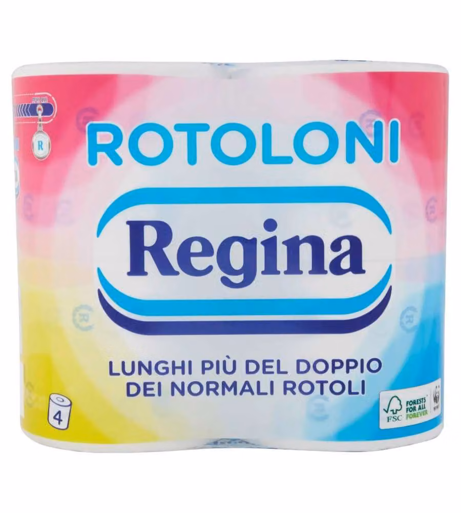 Carta Igienica Rotoloni Regina 500 strappi 4pz