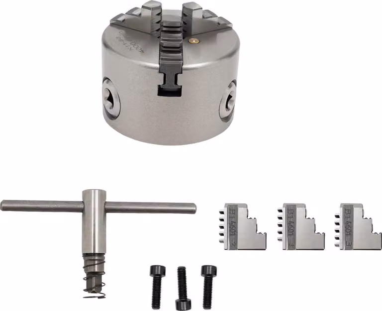 Mandrino per tornio, design a 3 griffe, alta precisione, 80 mm