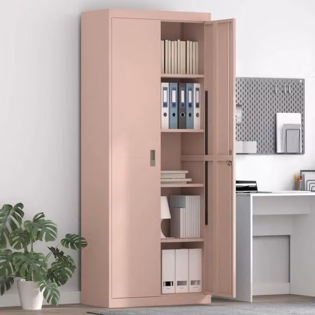 Armadio Rosa 80 x 40 x 200 cm Acciaio 3406191