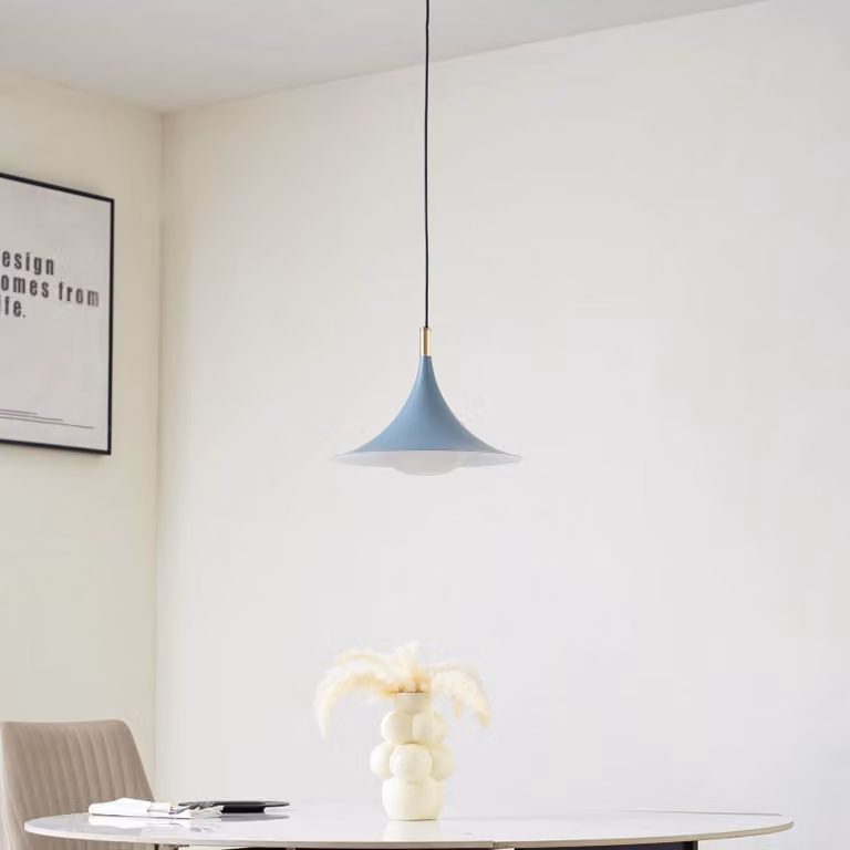 Lampada a sospensione Jarl Lindby, dimmerabile, Blu, Soggiorno / Sala da pranzo, Metallo, Moderno, Lampada a sospensione