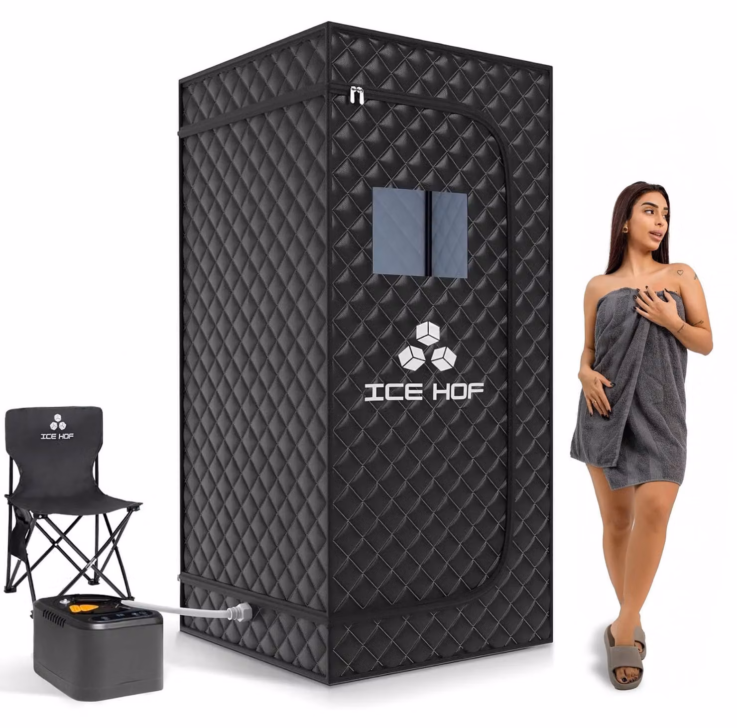 Sauna portatile. Sauna a vapore portatile - 90x90x180 cm - 8,46 kg - Adatta per uso domestico e all'aperto - Sauna a secco