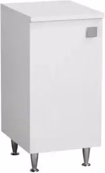 Mobile base per cucina KIVIO Bianco opaco con 1 anta, L: 40 cm, P: 50 cm, H: 83,5 cm