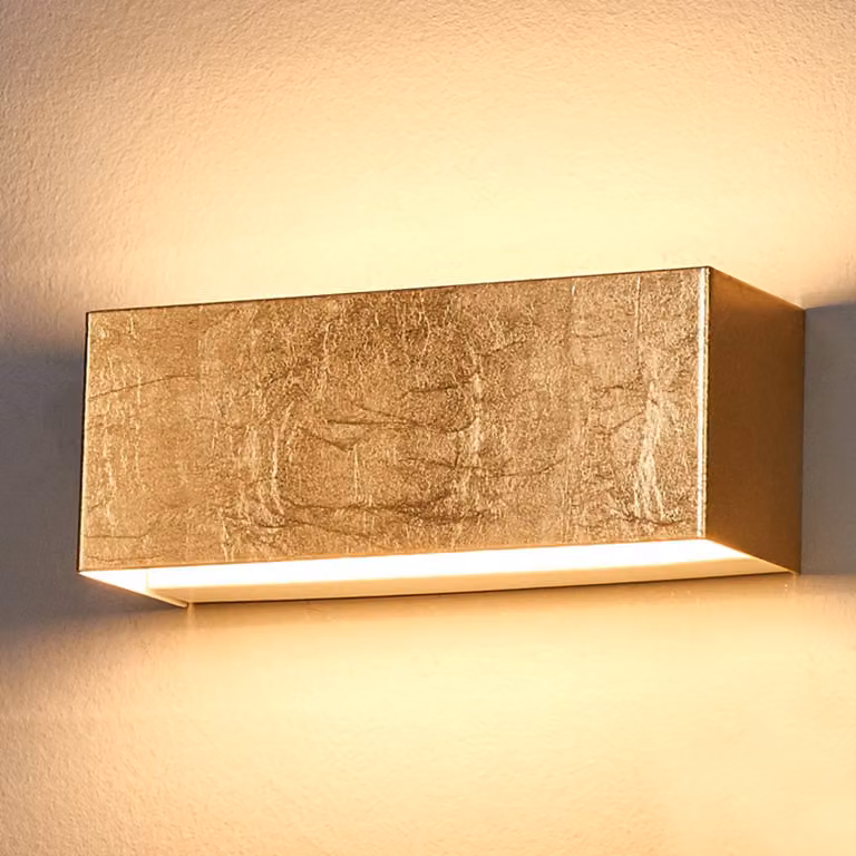 Applique da parete a LED Quentin Lindby, Ottone / Oro, Corridoio, Metallo, Moderno, Applique a LED