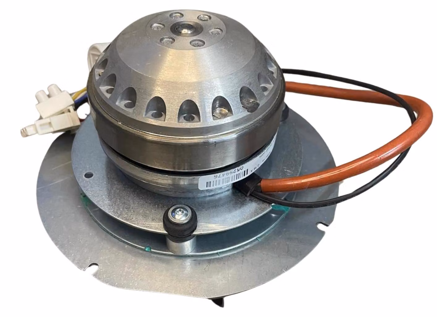 Canna fumaria per stufe a pellet, portata 185 m³/h, potenza 32 W, con encoder, diametro 150 mm