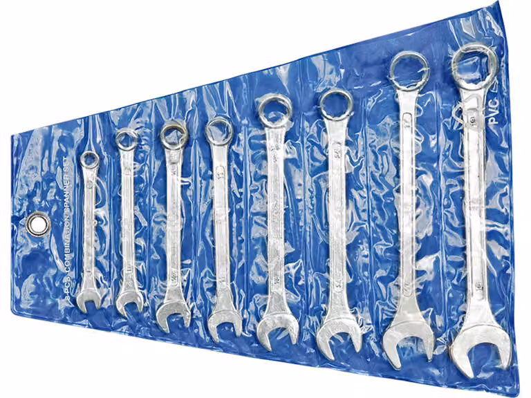 Set di chiavi a bussola ad anello da 6 a 19 mm, 8 pezzi, in custodia