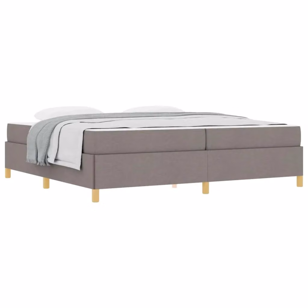 Struttura letto imbottita vidaXL Talpa in tessuto beige o grigio L/P/H: 200 x 200 x 280 cm – 2