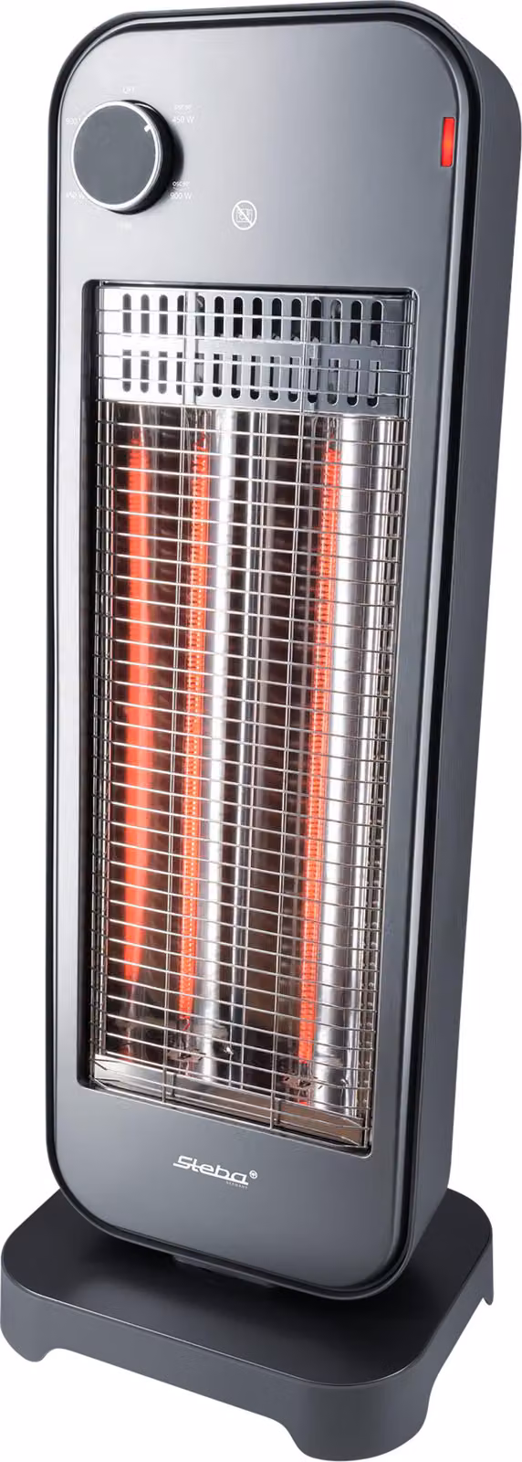 Riscaldatore a carbonio Steba CH 2 ECO, oscillante a 90°, 2 livelli, grigio