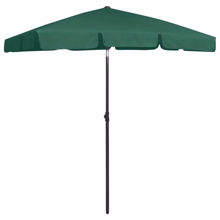 Ombrellone da Spiaggia Verde 180x120 cm