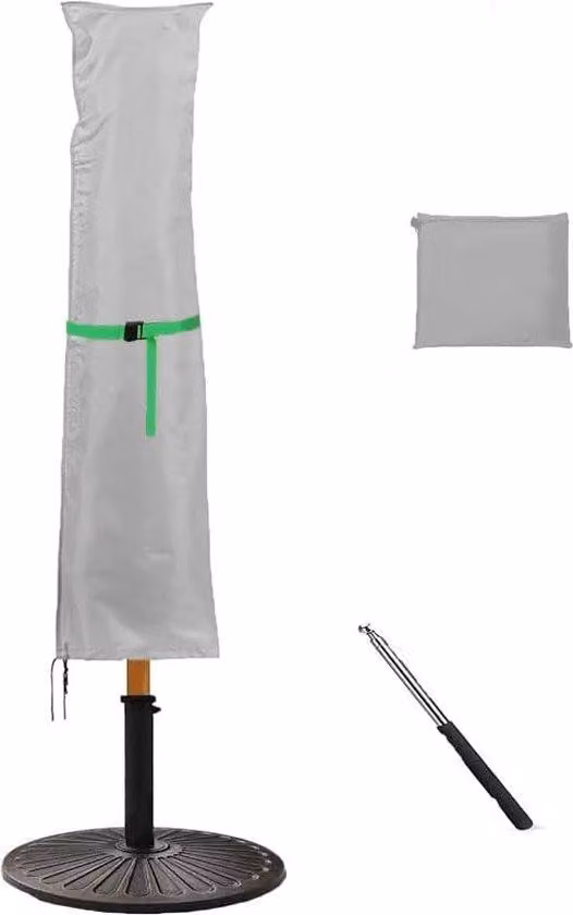 Copertura protettiva impermeabile per ombrelloni, con tasca e cordino, dimensioni 240 x 57 x 57 cm