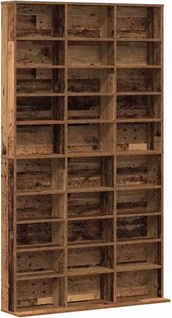 Mobile per CD con lo scaffale Legno vecchio 101 x 23 x 177,5 cm CFW9244013
