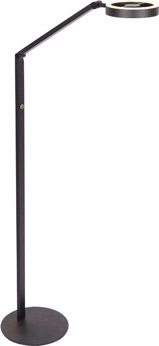 Lampada da terra - nero - Ringlux - plastica metallo - Ø 25cm - LED - 4138ZW - Steinhauer