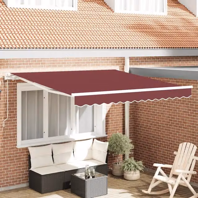 Tenda da Sole Retrattile Automatica Bordò 300x250 cm 3214970