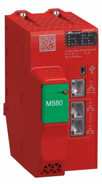 Modulo CPU di sicurezza Schneider Electric Modicon M580S, 6040 Livello 6 DIO+RIO, 64 MB, 61 dispositivi Ethernet + 128 dispositivi CIP Safety, 31 rack I/O remoti (X80 + Quantum) BMEP586040S