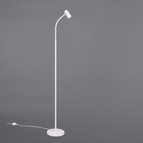 Lampada da terra Reality Leuchten, modello TARYN, colore bianco, dimensioni 20x133,50 cm, colore bianco