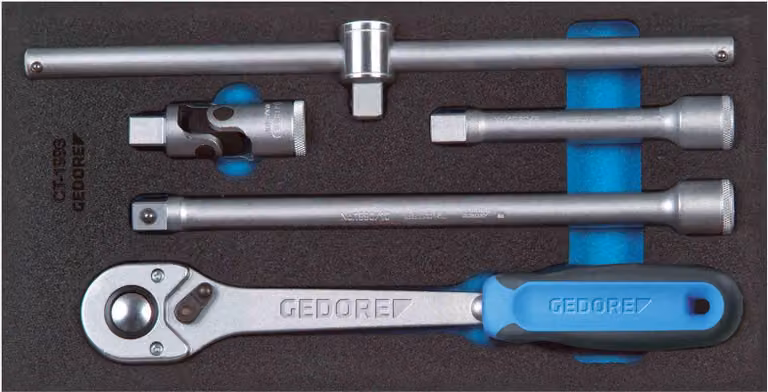 Gedore 1500 CT1-1993 T Bit set accessories 1/2 (12.5 mm) 5-piece 2309106