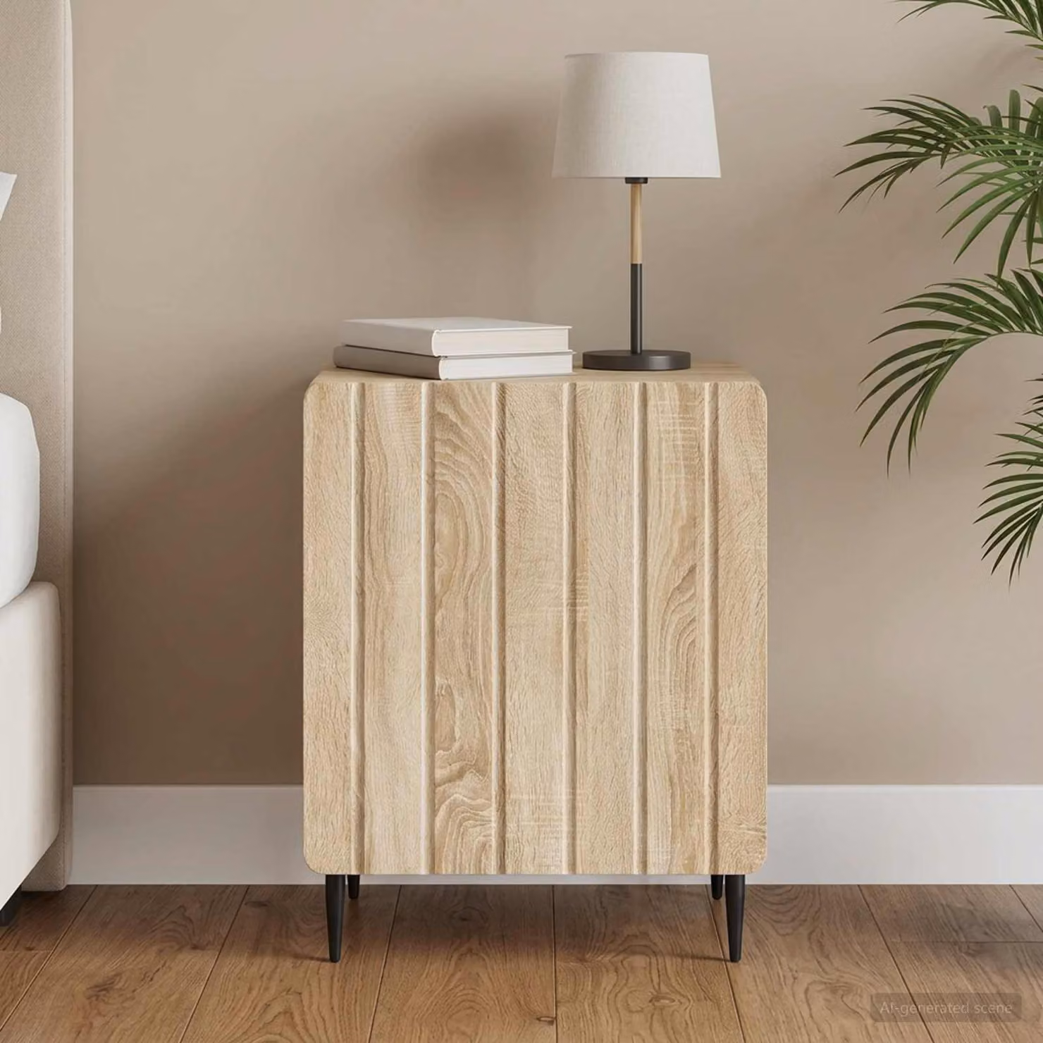 Armadio da Notte vidaXL in Rovere Sonoma Marrone L: 43 cm, P: 34,5 cm, H: 52 cm