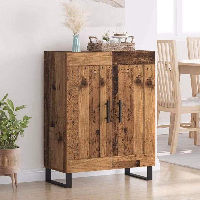 Credenza moderna vidaXL in legno vecchio marrone L: 69,5 cm, P: 34 cm, H: 90 cm