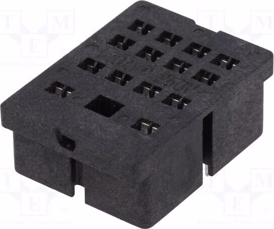 1x Base per relè elettromagnetico, serie: PT 3-1415043-1, accessori, pin: 14